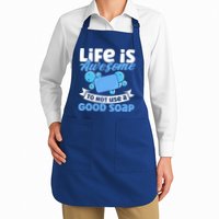 Soap Making Lovers Life Is Awesome Good Soap Maker Cool Gift Apron