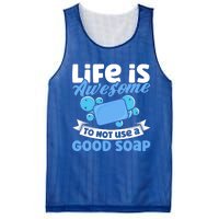 Soap Making Lovers Life Is Awesome Good Soap Maker Cool Gift Mesh Reversible Basketball Jersey Tank