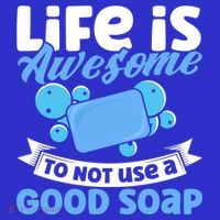 Soap Making Lovers Life Is Awesome Good Soap Maker Cool Gift Pom Pom 12in Knit Beanie