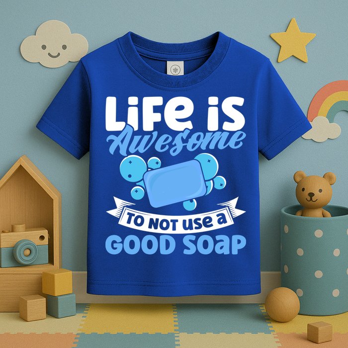 Soap Making Lovers Life Is Awesome Good Soap Maker Cool Gift Toddler T-Shirt