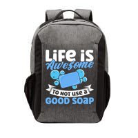Soap Making Lovers Life Is Awesome Good Soap Maker Cool Gift Vector Backpack