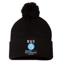 Sui Millionaire Loading Pom Pom 12in Knit Beanie