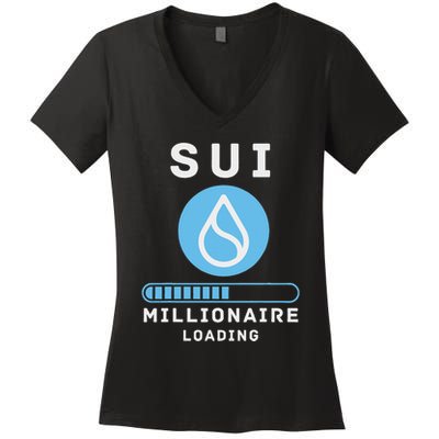 Sui Millionaire Loading Women's V-Neck T-Shirt