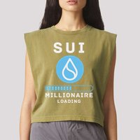 Sui Millionaire Loading Garment-Dyed Women's Muscle Tee