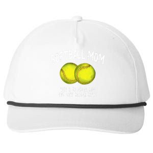 Softball Mom Like A Baseball Mom With Bigger Balls Funny Snapback Five-Panel Rope Hat