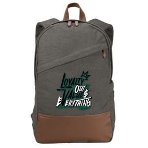 Streetwear Money Loser Lover Matching Oxidized Green 4s Cotton Canvas Backpack