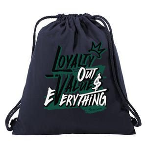 Streetwear Money Loser Lover Matching Oxidized Green 4s Drawstring Bag