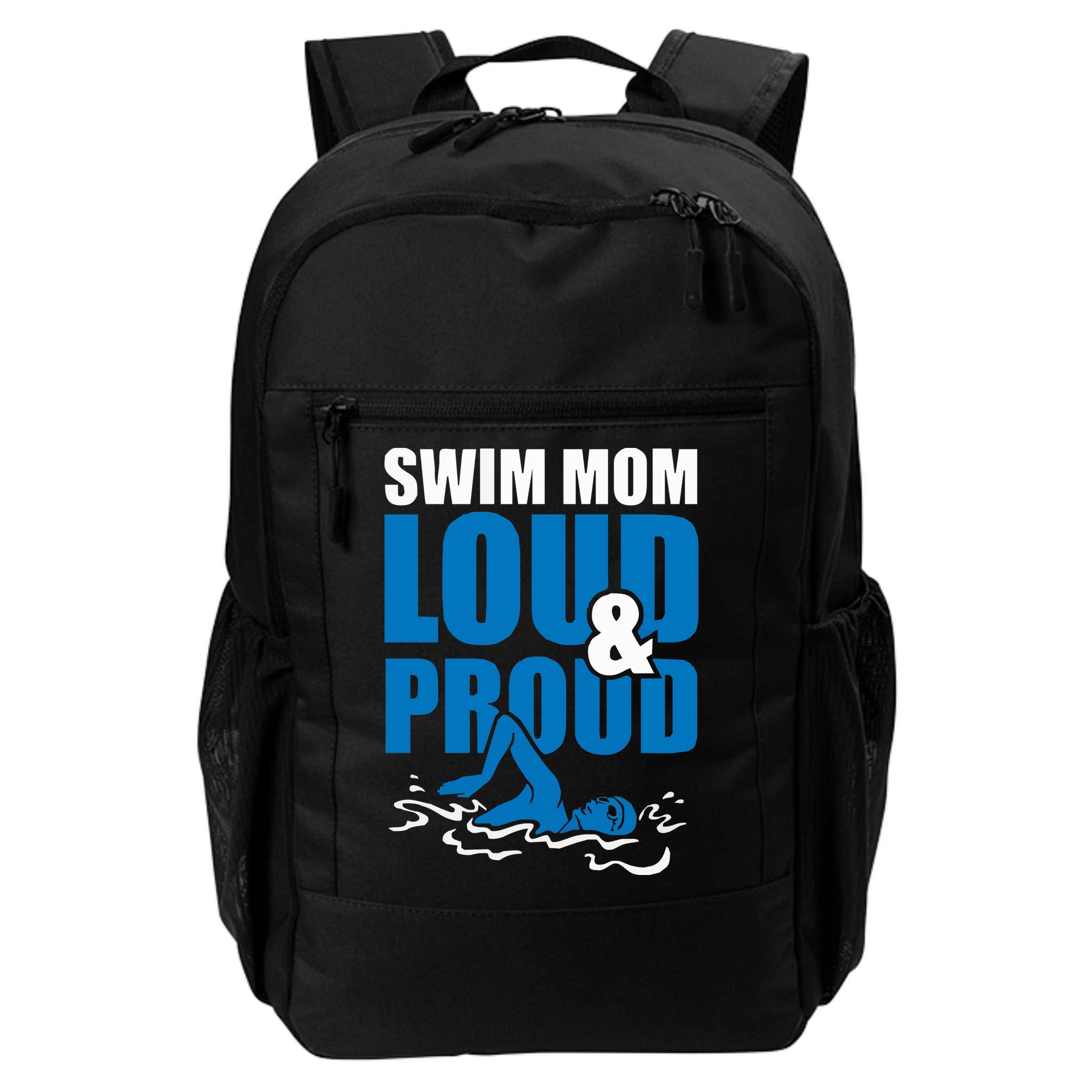 Swim Mom Loud And Proud Sports Athlete Athletic Backpack