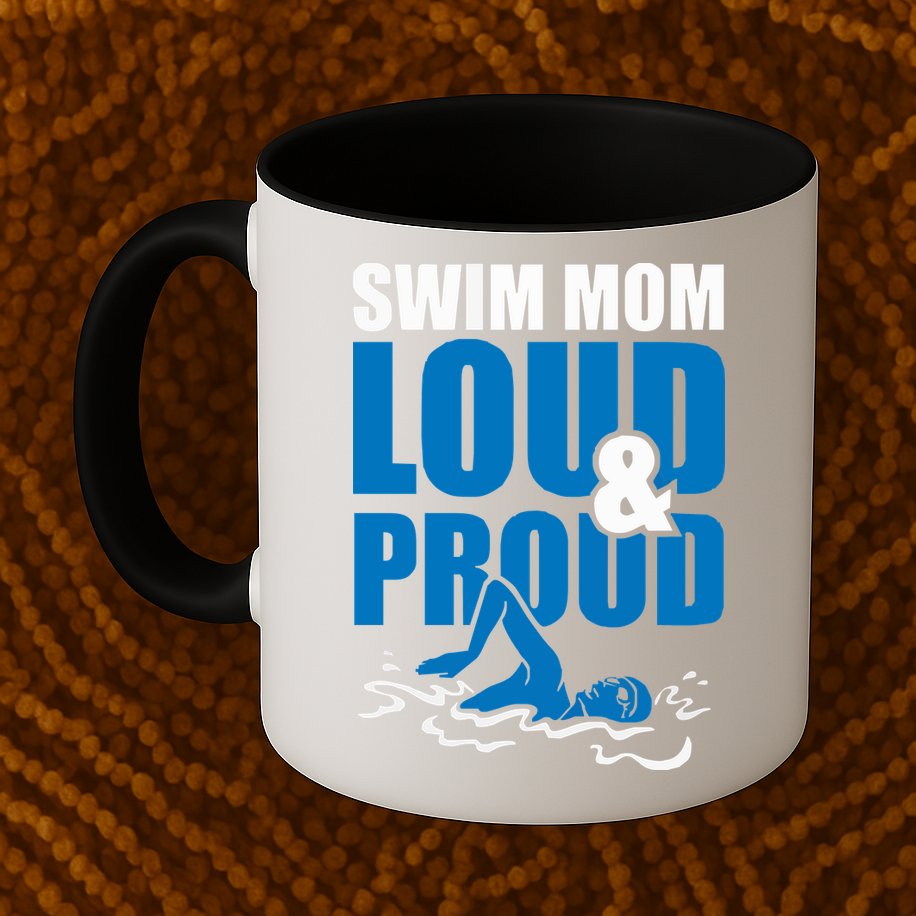 Swim Mom Loud And Proud Sports Athlete Athletic Mug