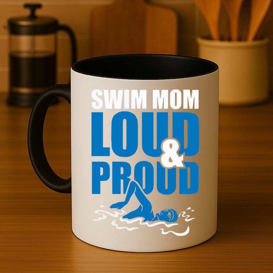 Swim Mom Loud And Proud Sports Athlete Athletic Mug