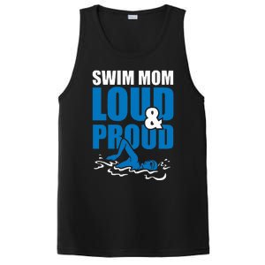 Swim Mom Loud And Proud Sports Athlete Athletic PosiCharge Competitor Tank