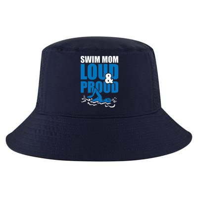 Swim Mom Loud And Proud Sports Athlete Athletic Cool Comfort Performance Bucket Hat