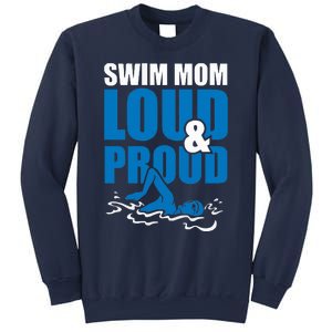 Swim Mom Loud And Proud Sports Athlete Athletic Sweatshirt