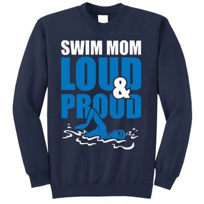 Swim Mom Loud And Proud Sports Athlete Athletic Sweatshirt