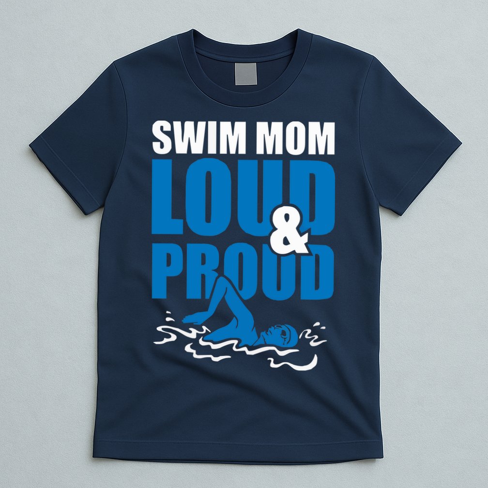 Swim Mom Loud And Proud Sports Athlete Athletic T-Shirt