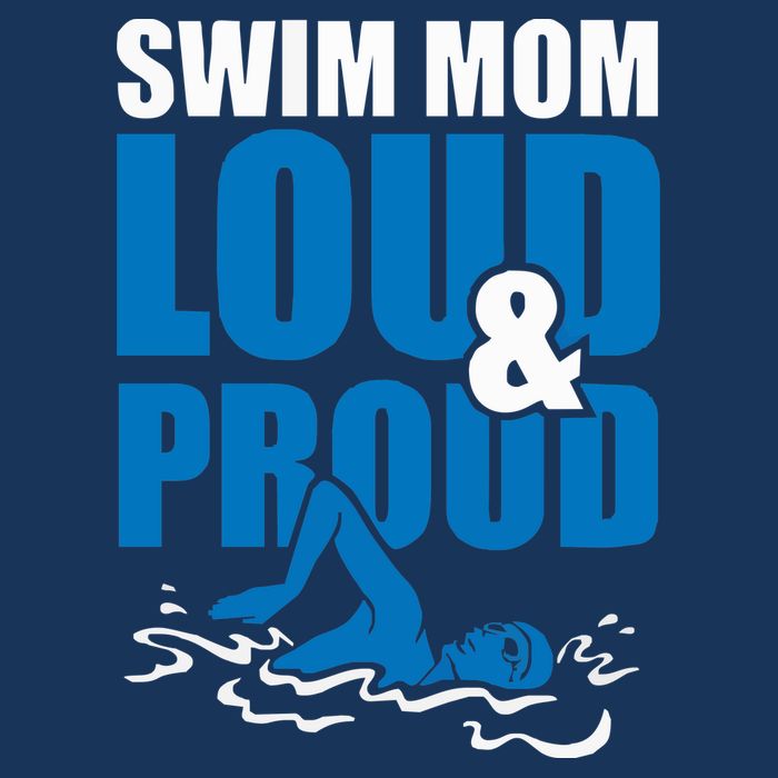 Swim Mom Loud And Proud Sports Athlete Athletic Button