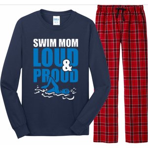 Swim Mom Loud And Proud Sports Athlete Athletic Long Sleeve Pajama Set