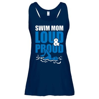 Swim Mom Loud And Proud Sports Athlete Athletic Ladies Essential Flowy Tank