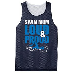 Swim Mom Loud And Proud Sports Athlete Athletic Mesh Reversible Basketball Jersey Tank