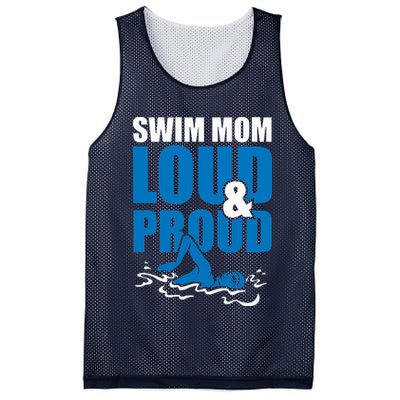 Swim Mom Loud And Proud Sports Athlete Athletic Mesh Reversible Basketball Jersey Tank