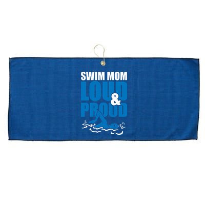 Swim Mom Loud And Proud Sports Athlete Athletic Large Microfiber Waffle Golf Towel