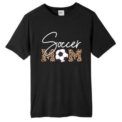 Soccer Mom Leopard Print Ball Great Gift Tall Fusion ChromaSoft Performance T-Shirt