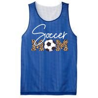 Soccer Mom Leopard Print Ball Great Gift Mesh Reversible Basketball Jersey Tank