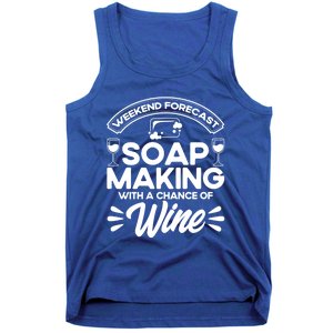 Soap Making Lovers Weekend Forecast Soap Maker Gift Tank Top