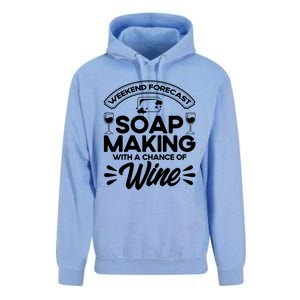 Soap Making Lovers Weekend Forecast Soap Maker Gift Unisex Surf Hoodie