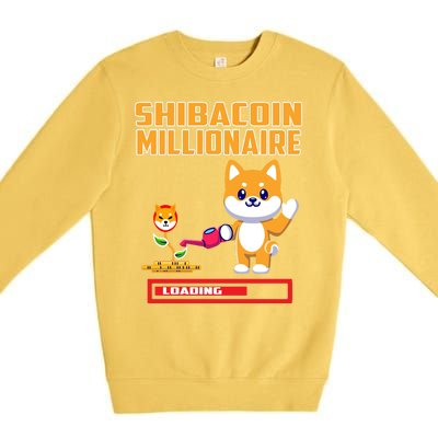 Shibacoin Millionaire Loading Premium Crewneck Sweatshirt