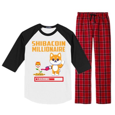 Shibacoin Millionaire Loading Raglan Sleeve Pajama Set