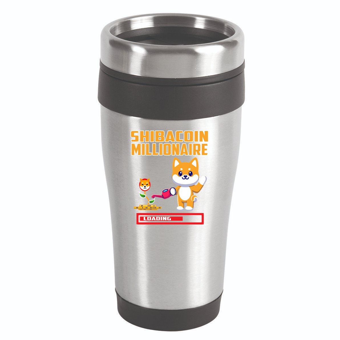 Shibacoin Millionaire Loading 16oz Travel Tumbler