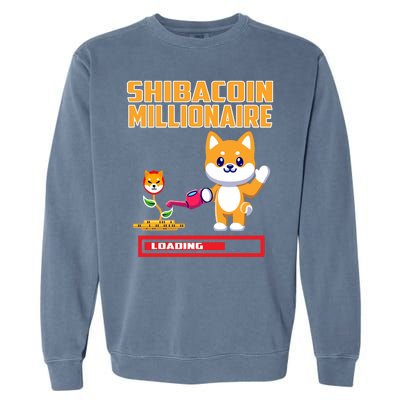 Shibacoin Millionaire Loading Garment-Dyed Sweatshirt