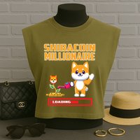 Shibacoin Millionaire Loading Garment-Dyed Women's Muscle Tee