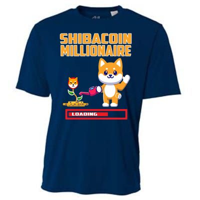 Shibacoin Millionaire Loading Cooling Performance Crew T-Shirt