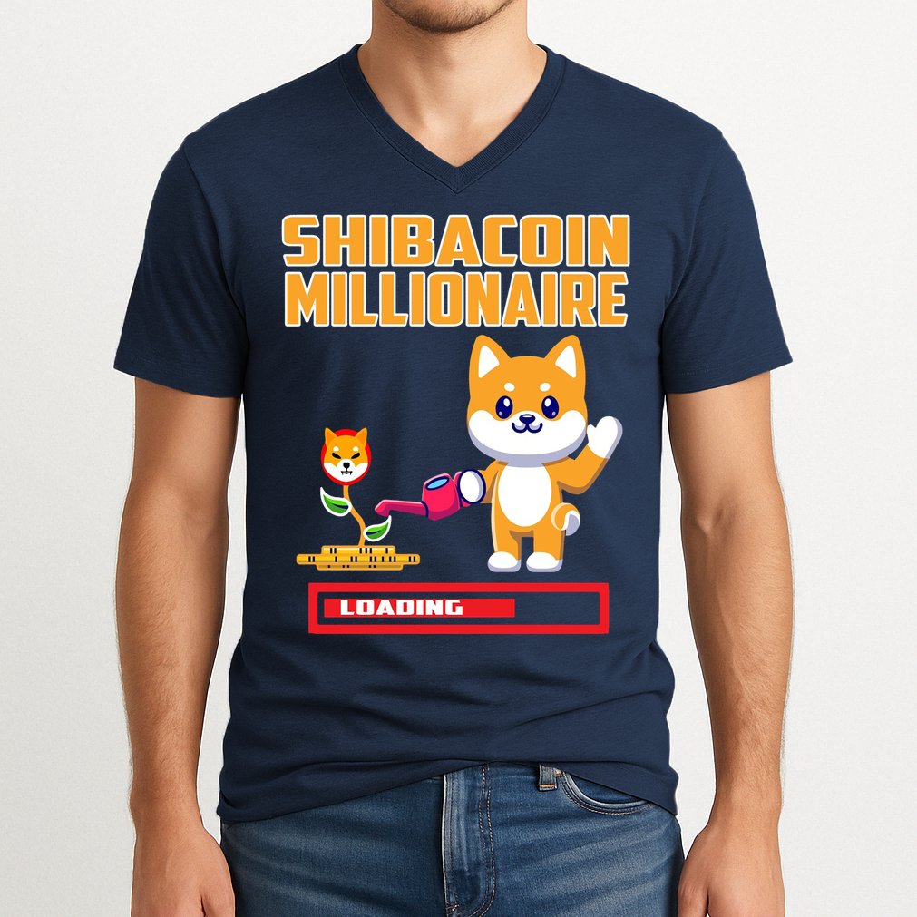 Shibacoin Millionaire Loading V-Neck T-Shirt