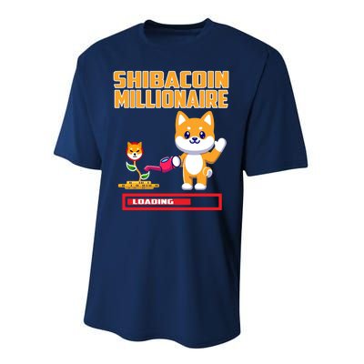 Shibacoin Millionaire Loading Performance Sprint T-Shirt