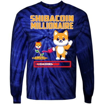 Shibacoin Millionaire Loading Tie-Dye Long Sleeve Shirt