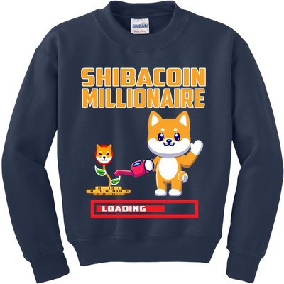 Shibacoin Millionaire Loading Kids Sweatshirt