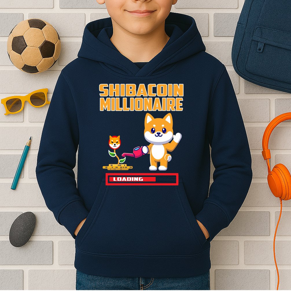 Shibacoin Millionaire Loading Kids Hoodie