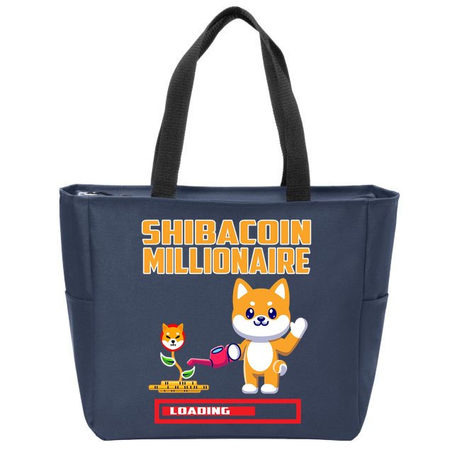 Shibacoin Millionaire Loading Zip Tote Bag