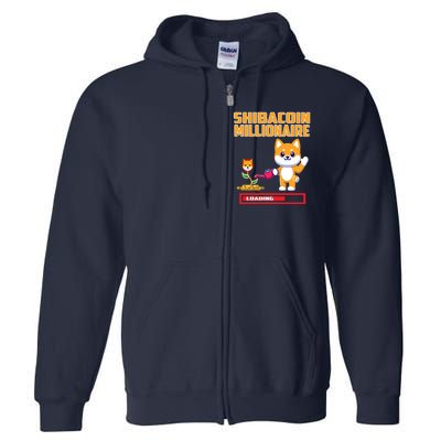 Shibacoin Millionaire Loading Full Zip Hoodie