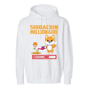 Shibacoin Millionaire Loading Garment-Dyed Fleece Hoodie