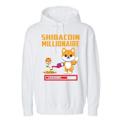 Shibacoin Millionaire Loading Garment-Dyed Fleece Hoodie