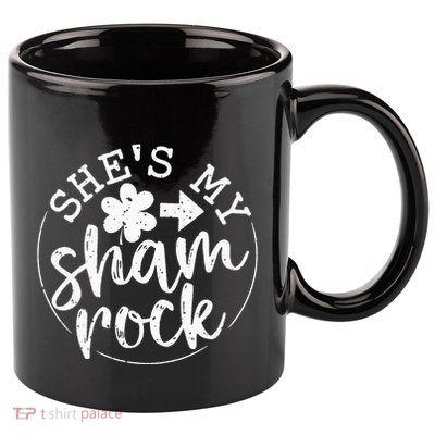 She's My Lucky Charm Happy Patricks Day Couples Matching 11oz C Handle Ceramic Mug