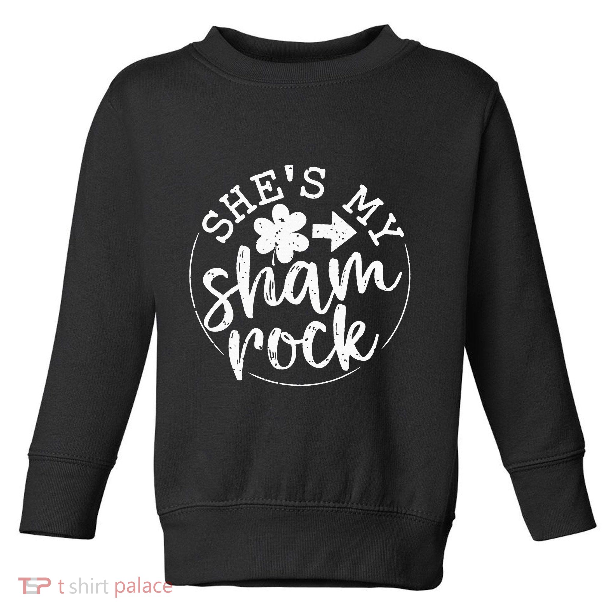 She's My Lucky Charm Happy Patricks Day Couples Matching Toddler Sweatshirt
