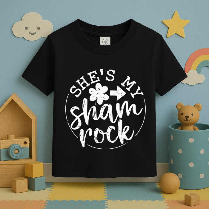 She's My Lucky Charm Happy Patricks Day Couples Matching Toddler T-Shirt