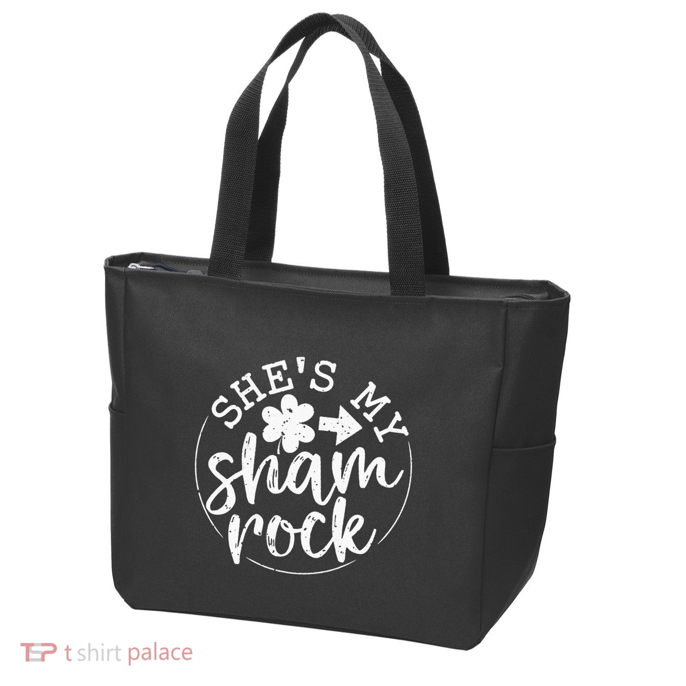 She's My Lucky Charm Happy Patricks Day Couples Matching Zip Tote Bag