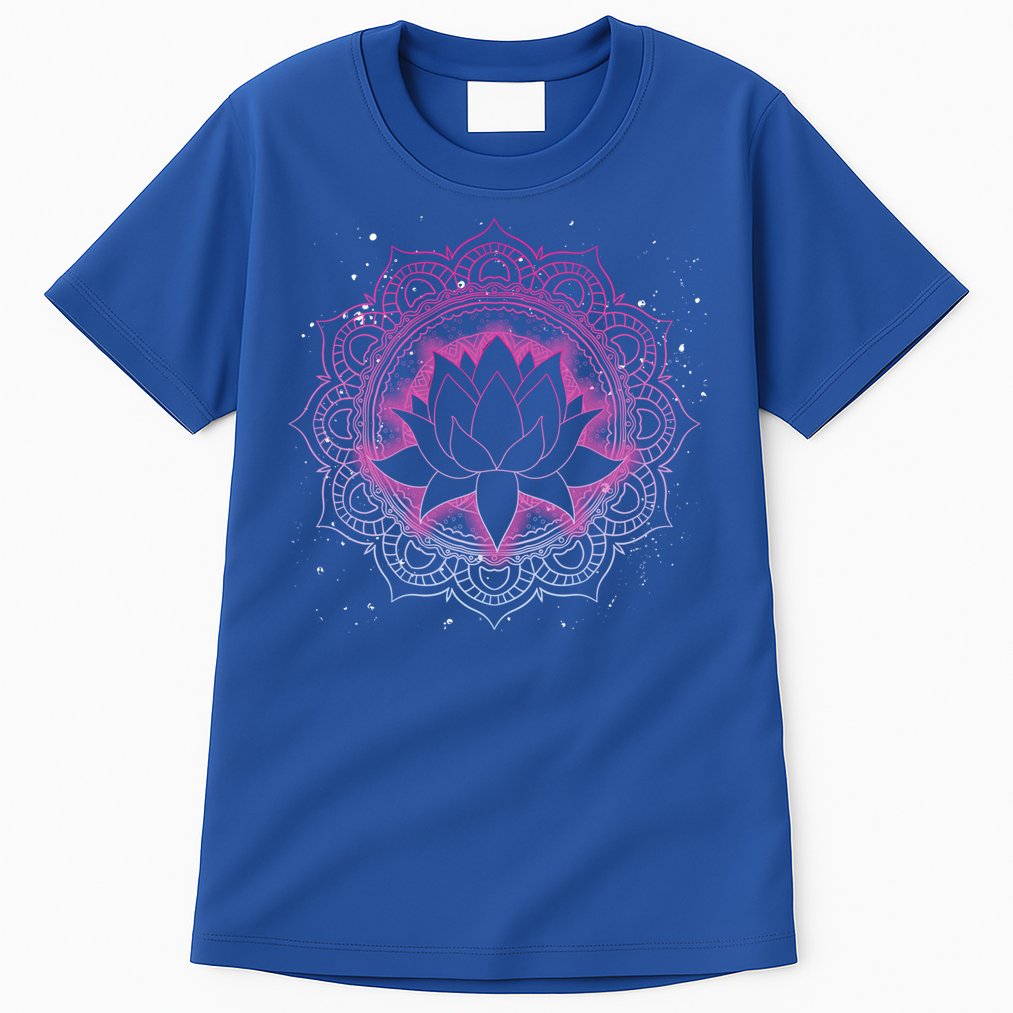Spiritual Meditation Lotus Flower Blossom Dala Yoga Lotus Cool Gift Tall T-Shirt