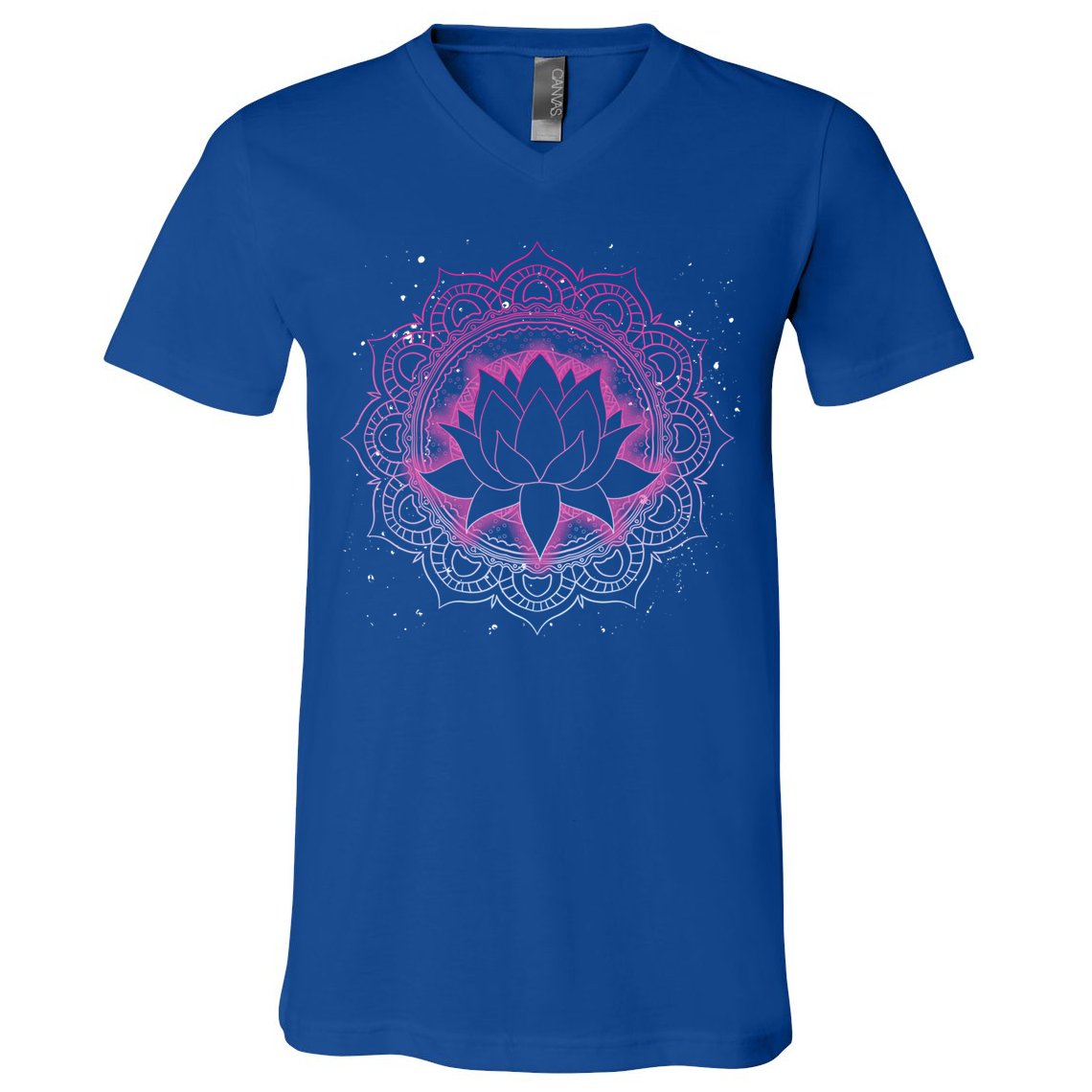Spiritual Meditation Lotus Flower Blossom Dala Yoga Lotus Cool Gift V-Neck T-Shirt
